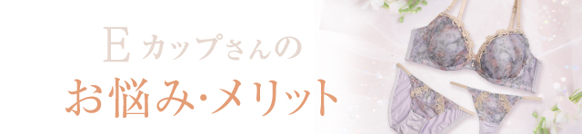 Eカップのお悩みメリット