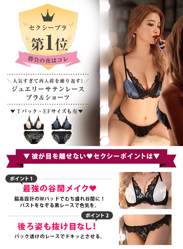 ヴィーナスヌーディブラジャー&バック透けフルバックショーツ&ハーフバックショーツ