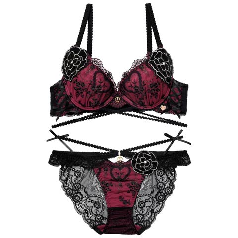 【明日花キララプロデュース/WhipBunny】Damasuku Heart Bloom Bra&Shorts / アラベスクハートブルームブラ＆ショーツ