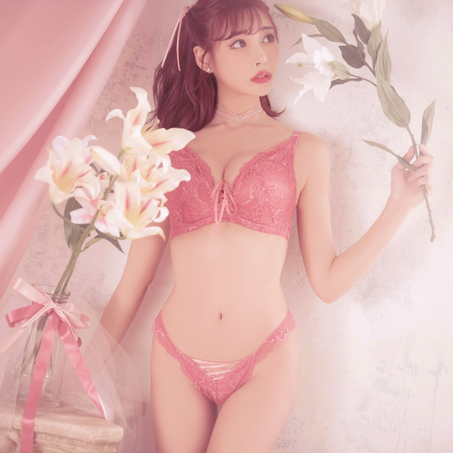 Lace Up Bra&T-back レースアップブラ&Tバック