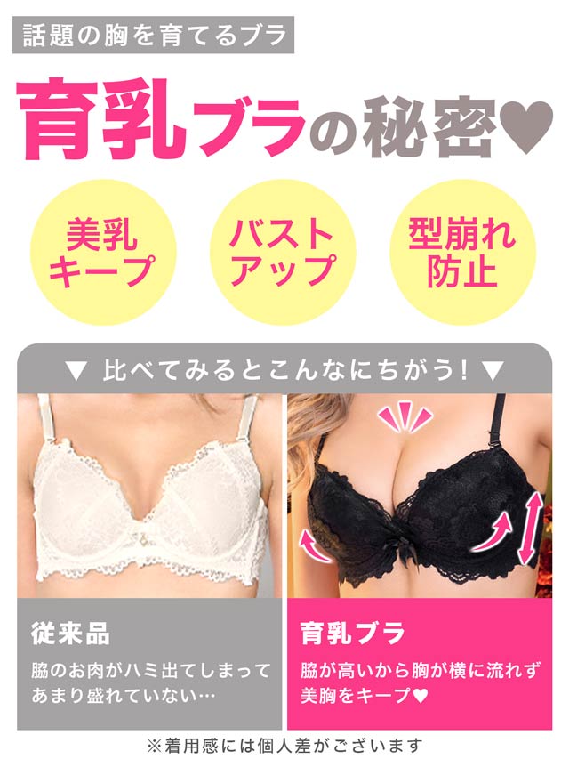 【3点セット】マジックアップブラジャー&フルバック&Tバック