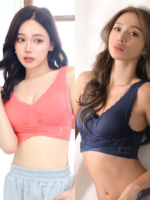 クロスストラップベルト付きナイトブラジャー